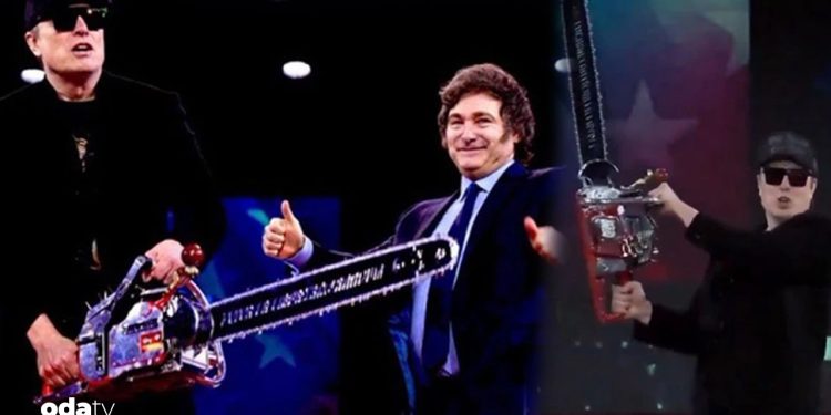 Elon Musk’tan ‘testere’ gösteri: Bu bürokrasi için
