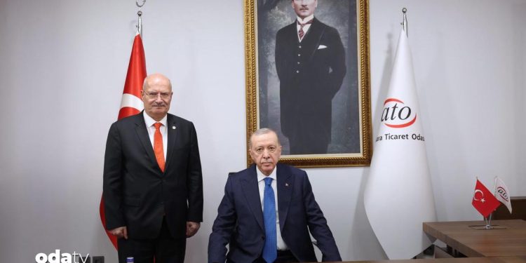 Cumhurbaşkanı Erdoğan ATO’yu ziyaret etti